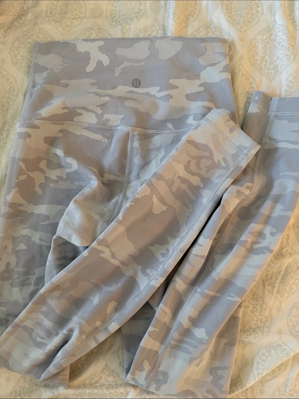 lululemon athletica Light Gray Camo Leggings